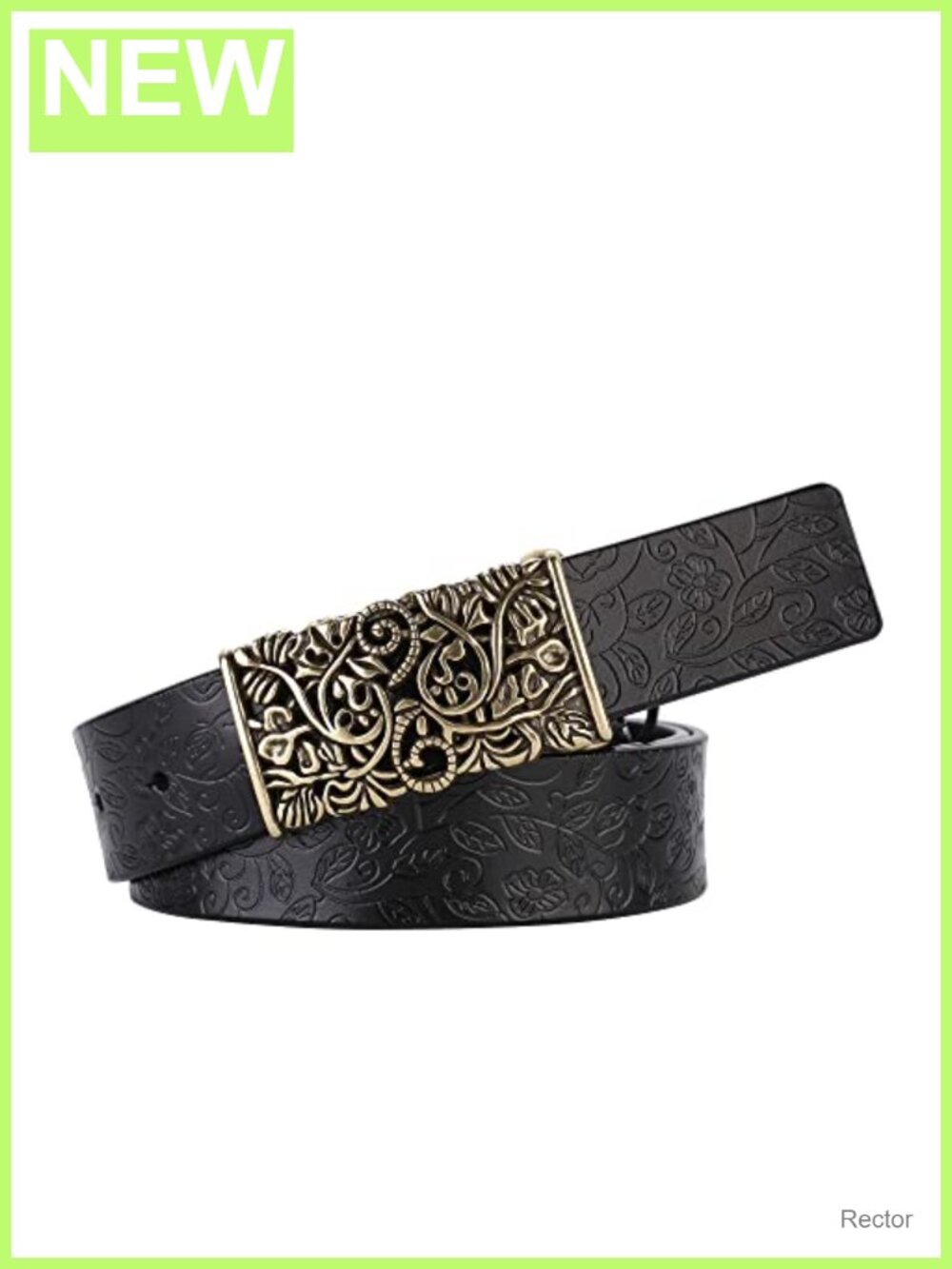 Vintage Genuine Leather Belt, Adjustable Fit, Retro Style